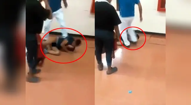 El sujeto fue golpeado mientras se encontraba en el suelo.