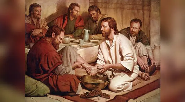 Lavado de pies en Jueves Santo.