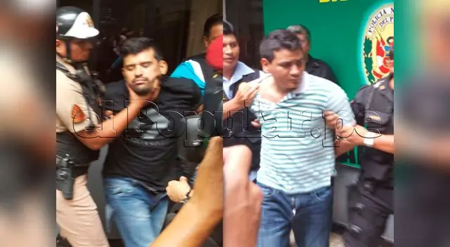 Policía presentó a los dos presuntos autores de la balacera.