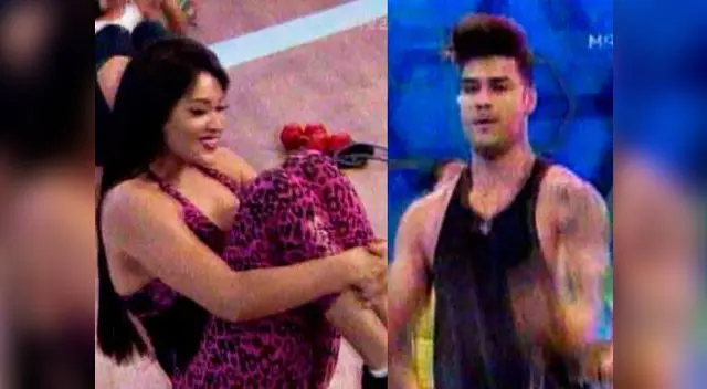 Michelle Soifer y Erick Sabater en rutina de ejercicios