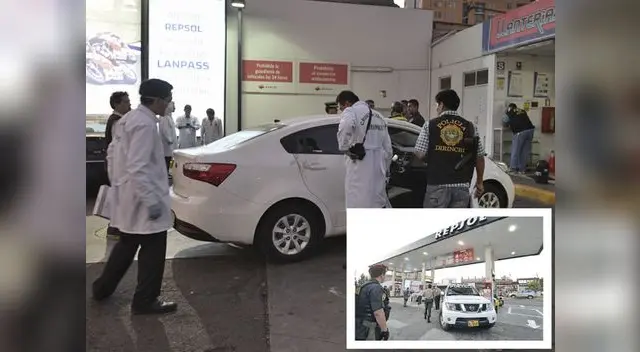 Cámaras de vigilancia del grifo permitirán identificar a los dos sicarios que atacaron.