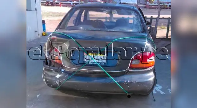 Esta el auto en que iban a escapar los intervenidos Esta el auto en que iban a escapar los intervenidos