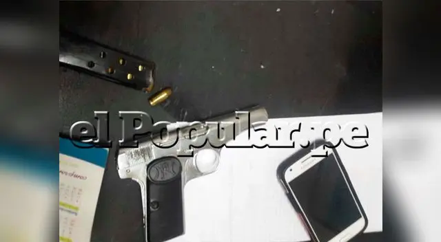 policía le incautó una pístola a los hampones policía le incautó una pístola a los hampones