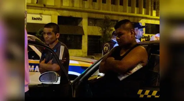 Los detenidos cuando fueron apresados 