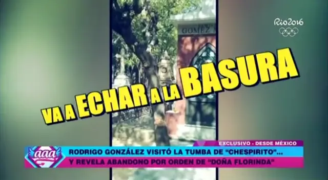 No permite que visitante dejen recuerdo al pie de la tumba No permite que visitante dejen recuerdo al pie de la tumba