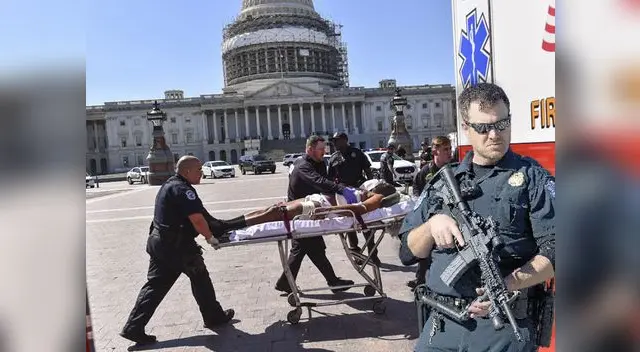 Pánico en el Capitolio.