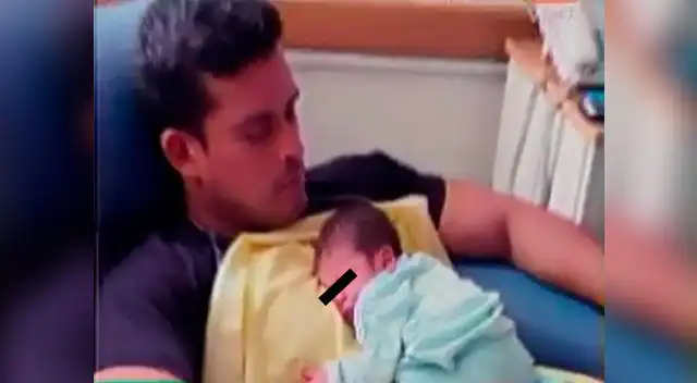 Pareja presentó a su primer hijo en común