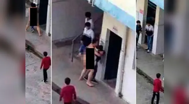 El agresor fue detenido por otros profesores