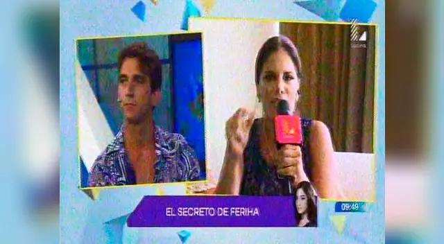 Sandra Arana minutos antes que abandone el programa