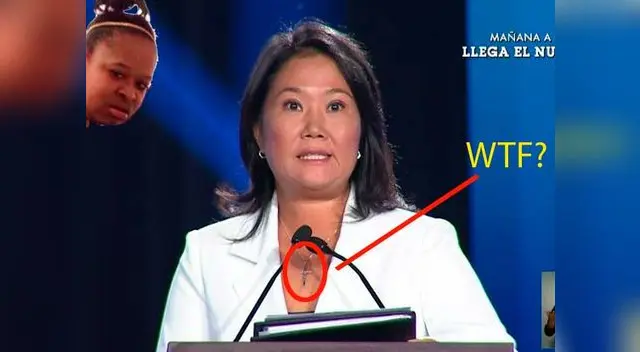 Keiko Fujimori y el traje de blanco en el debate