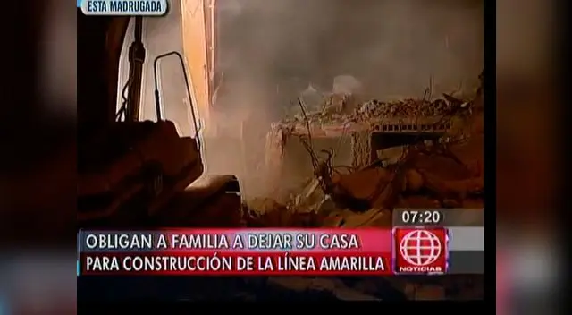 Inmueble fue demolido por obra de Línea Amarilla Inmueble fue demolido por obra de Línea Amarilla
