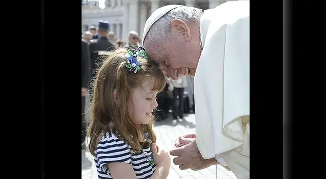 Papa cumplió sueño de niña norteamericana