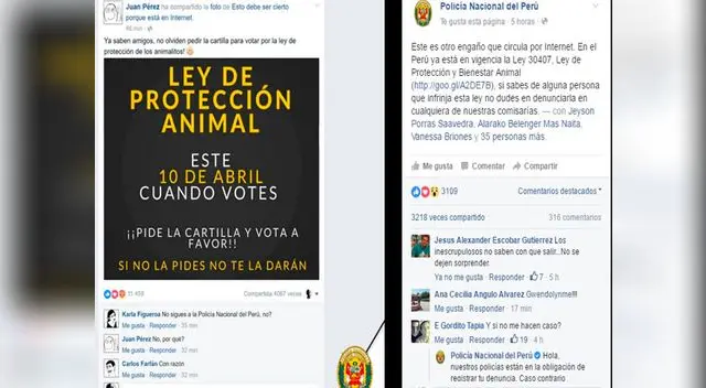 La PNP pidió a la población no dejarse engañar 