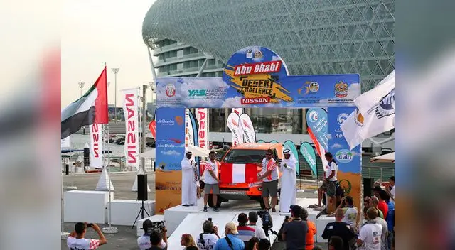 Raúl Orlandini en la ceremonia de premiación.