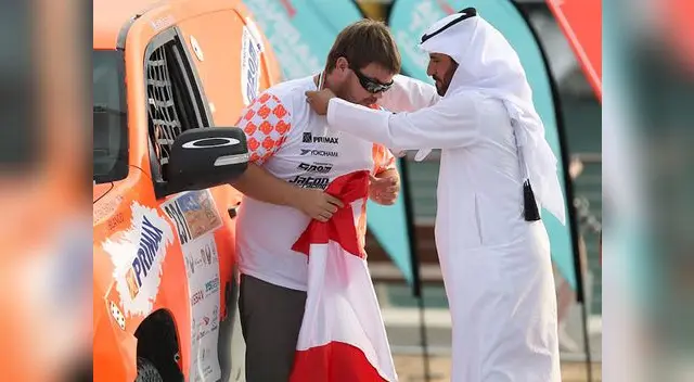 Raúl Orlandini en la ceremonia de premiación.