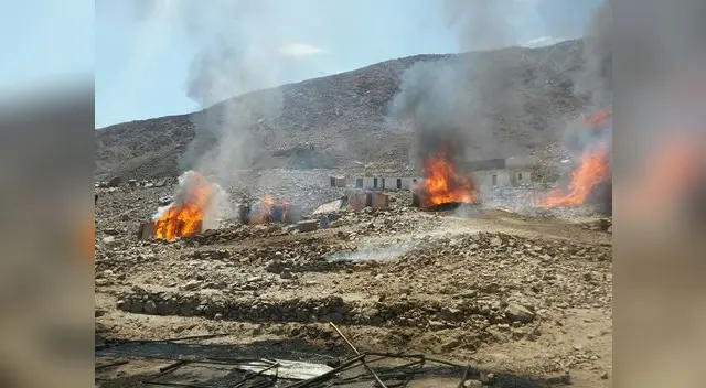Detruyeron los equipos que utilizaban los mineros informales