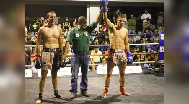 Giovanni Mazetti también ganó su pelea. Los hermanos son campeones. Giovanni Mazetti también ganó su pelea. Los hermanos son campeones.