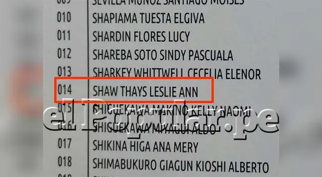 La gran ausencia de Leslie Shaw en colegio