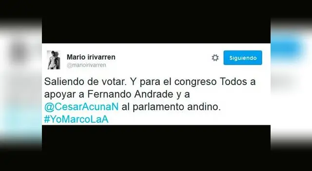 Mario también se sumó a la campaña