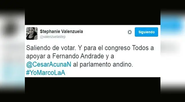 Stephanie Valenzuela y el polémico mensaje