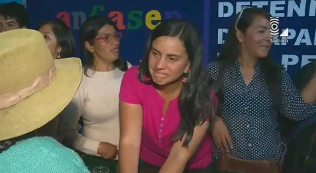 Candidata agradeció a sus simpatizantes. 