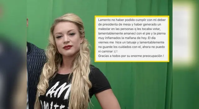 El mensaje de Leslie Shaw tras ser criticada en estas elecciones.