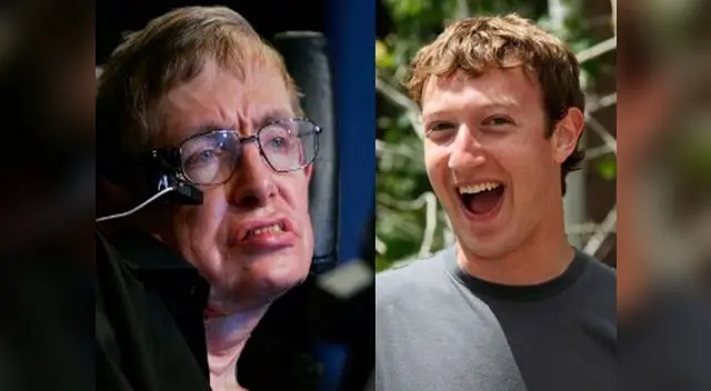 Stephen Hawking y Mark Zuckerberg