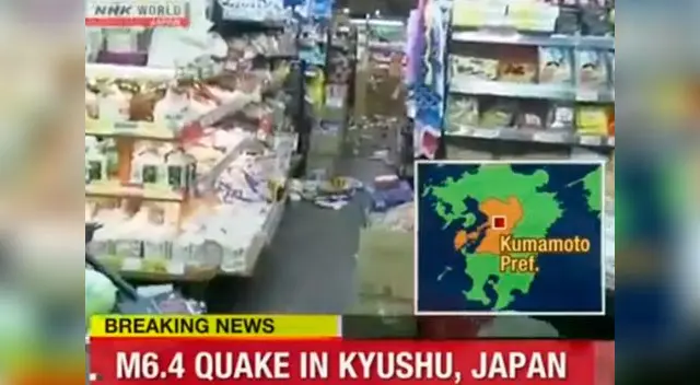 Terremoto en japón de 6.4 grados en la escala de Richter