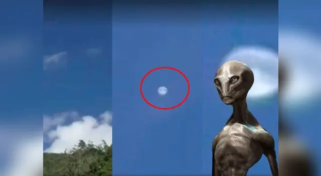 El objeto volador fue captado por un periodista 