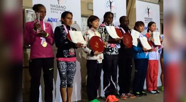Gladys Tejeda quedó segunda en maratón de Nagano en Japón Gladys Tejeda quedó segunda en maratón de Nagano en Japón
