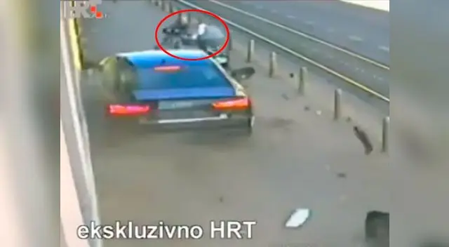 El vehículo perdió el control tras una arriesgada maniobra El vehículo perdió el control tras una arriesgada maniobra