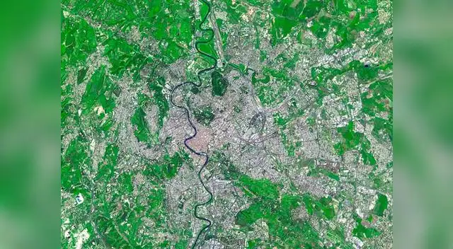 Roma, desde el espacio, gracias a ASTER.