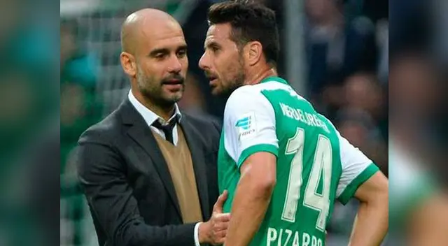 Claudio Pizarro y Pep Guardiola son grandes amigos.