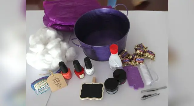 Estos son los elementos que necesitan para armar la canasta Spa Estos son los elementos que necesitan para armar la canasta Spa