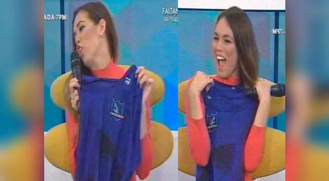 La 'chinita' cogió la camiseta con mucho amor La 'chinita' cogió la camiseta con mucho amor