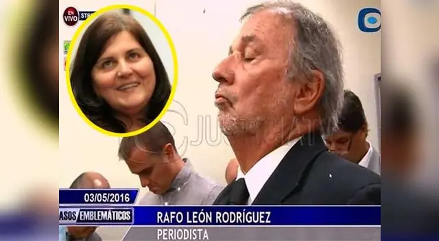 Rafo León en sala de juicio