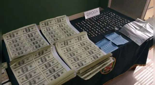 Dinero fue hallado en maleta en cuarto de sujeto detenido.