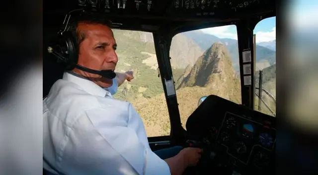 Humala en helicóptero