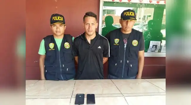 Sujeto fue capturado con el celular de su víctima en las manos 