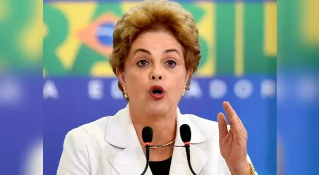 La suspendida presidenta Dilma Rousseff se pronunció en rueda de prensa