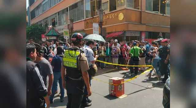 La zona ha sido cercada por la policía