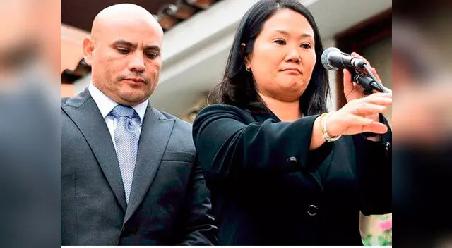 Joaquín Ramírez, secretario General de Fuerza Popular junto a su lidersa keiko Fujimori