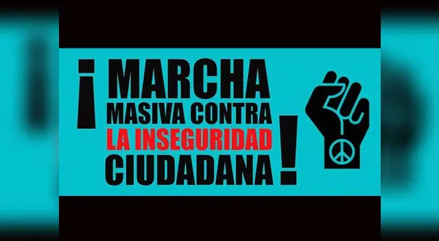 Por facebook convocan marcha contra la inseguridad ciudadana 