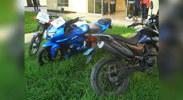 Motos incautadas a banda Motos incautadas a banda