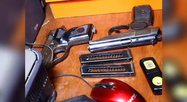 Tenían armas y municiones Tenían armas y municiones