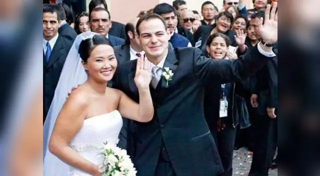 Keiko Fujimori y su esposo