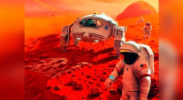 Marte alineado con la tierra y el sol Marte alineado con la tierra y el sol