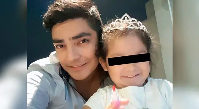 El actor y su pequeña Flavia