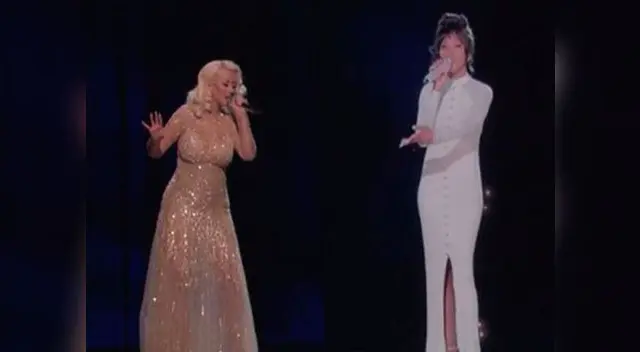 Christina Aguilera demostró estar a la altura de la fallecida cantante Christina Aguilera demostró estar a la altura de la fallecida cantante