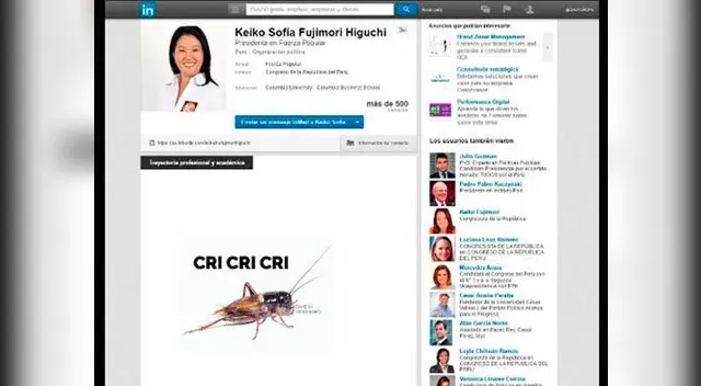 La candidata fujimorista tuvo un gran número de memes